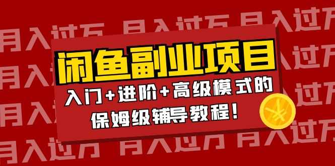 （3879期）月入过万闲鱼副业项目：入门+进阶+高级模式的保姆级辅导教程！