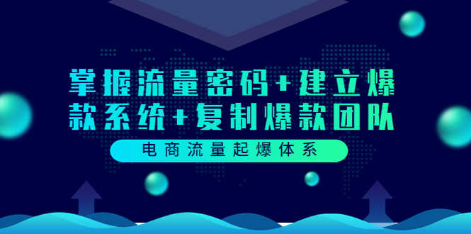 （3382期）电商流量起爆体系：掌握流量密码+建立爆款系统+复制爆款团队