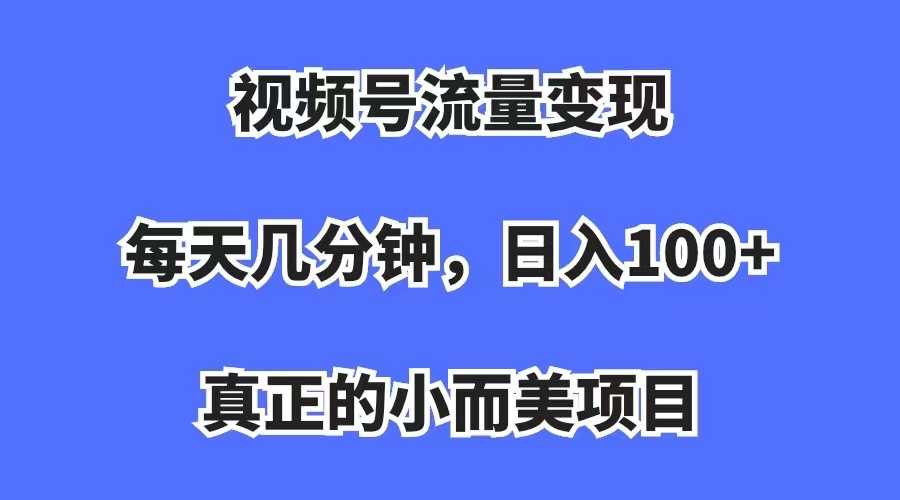 （7212期）视频号流量变现，每天几分钟，收入100+，真正的小而美项目