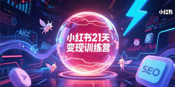 （15328期）小红书21天变现训练营，AIGC工具高效应用，SEO优化核心技巧