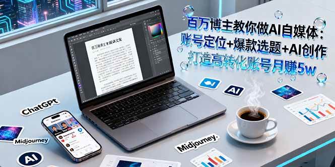 （16131期）百万博主教你做AI自媒体：账号定位+爆款选题+AI创作 打造高转化账号月赚5w