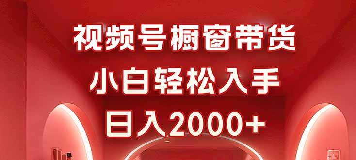 （16248期）视频号橱窗带货，小白轻松入手，日入2000+