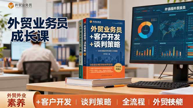 （16250期）外贸业务员成长课：职业素养+客户开发+谈判策略、掌握全流程外贸技能