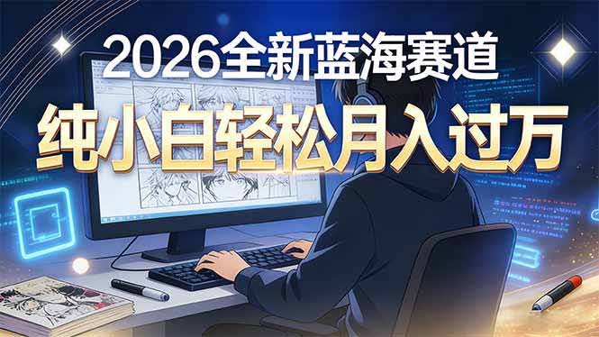 （16781期）2026年全新蓝海赛道，纯小白轻松月入过万