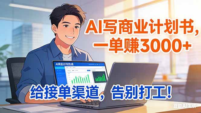 （17248期）靠 AI 写商业计划书，一单赚 3000+，给专属接单渠道，越做越稳，告别打工