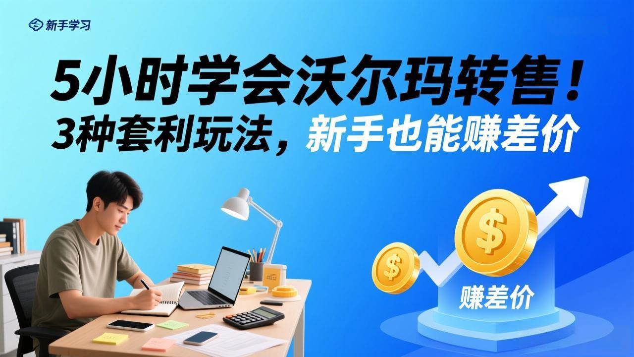 （17479期）5小时学会沃尔玛转售！3 种套利玩法，新手也能赚差价