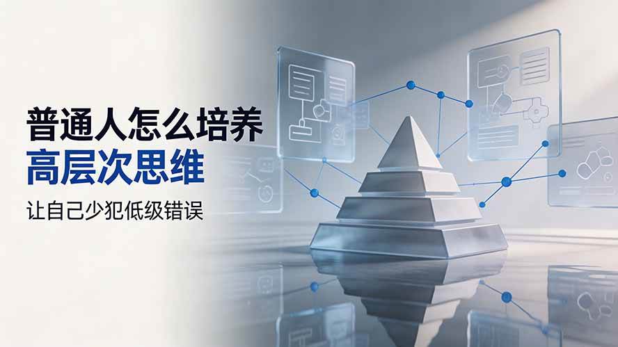 付费文章:普通人怎么培养高层次思维,让自己少犯低级错误