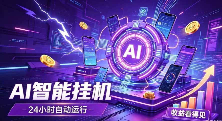 AI智能广告挂机,躺赚新模式 设备托管运行,解放双手持续变现