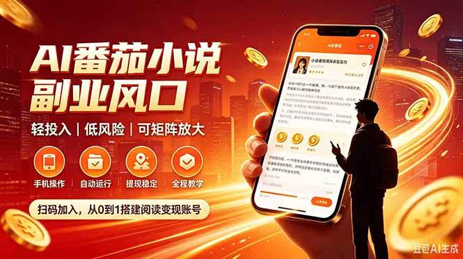番茄达人变现新玩法，全自动运行 每日300+