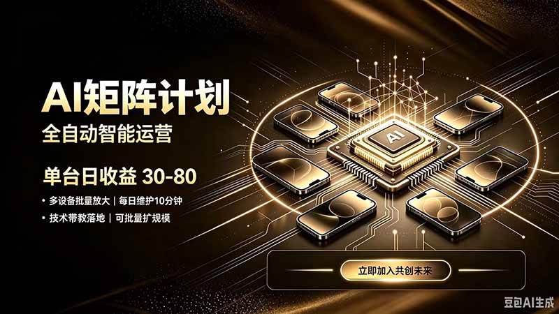 AI智能对话,矩阵规模化创业,全程技术扶持,长久稳定,日入800+
